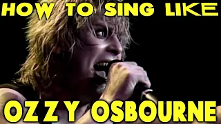 How To Sing Like Ozzy Osbourne - Crazy Train - Ken Tamplin Vocal Academy