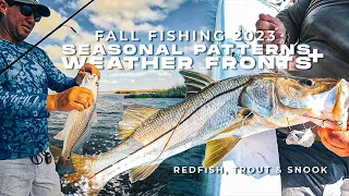 Understanding Fish Patterns and Weather Fronts for Snook, Trout and Redfish Saltwater Fishing Tips