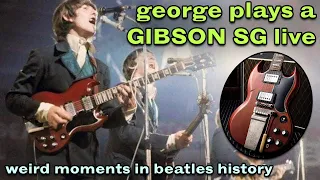 GEORGE PLAYS A GIBSON SG LIVE – Weird Moments in Beatles History #4