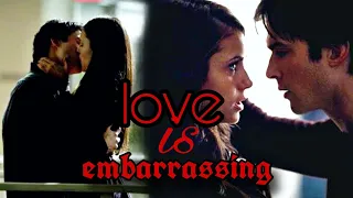 damon & elena | love is embarrassing (the vampire diaries)