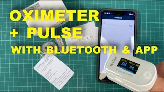 OXIMETER + PULSE WITH BLUETOOTH AND APP