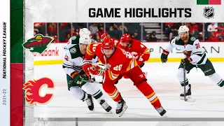 Wild @ Flames 2/26 | NHL Highlights 2022