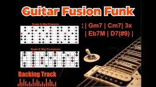 Guitar Fusion Funk in Gm - Backing Track for improvise