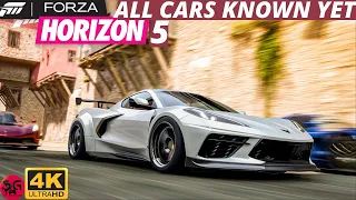 Forza Horizon 5 All 143 Cars Known So Far In The Game | 4K 60FPS