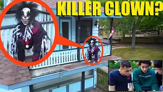 if you ever see this Killer Clown climbing your house, you need to GET OUT and Run away FAST!!