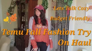 TEMU / FALL COZY TRY ON HAUL🍁🍂