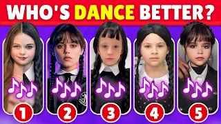 Who's Dance Better? | Wednesday Edition 🖤💃 Salish matter, Diana, Like Nastya, Mrbeast