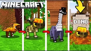 ŻYCIE DINOZAURA W MINECRAFT || OD NARODZIN DO ŚMIERCI