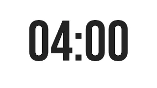 4 MINUTE TIMER - COUNTDOWN TIMER (MINIMAL)