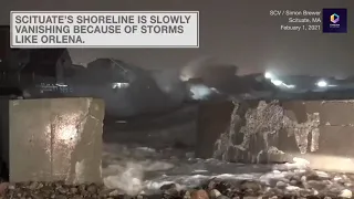 Massive Waves Hit Seaside Homes in Massachusetts