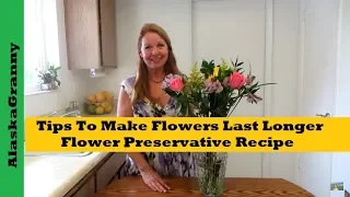 Tips To Make Flowers Last Longer DIY Fresh Flower Preservative Recipe