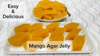 No Bake Desserts-Mango Agar Jelly/Easy desserts