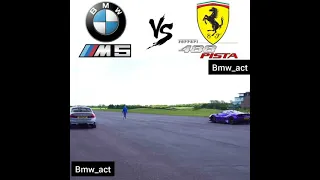 BMW M5 F90 Competitions Vs Ferrari 488 PISTA 😱😱😱