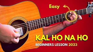 Learn KAL HO NA HO on GUITAR  🎸 | Beginner GUITAR Lesson 2023 | SRK Guitar Song