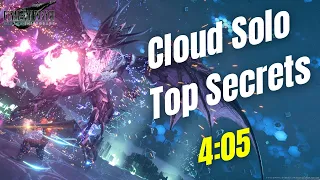 Cloud Solo Top Secrets in 4 mins (No Healing) | Final Fantasy VII Remake