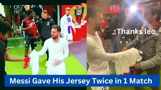 Messi Gave His Jersey Twice In Single Match