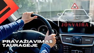 Pravažiavimas Tauragėje. 2024.04.23. Regitros egzaminas.