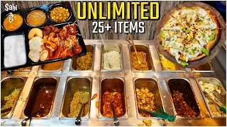 Unlimited Food Buffet in Rs 159 | Street Food India | Unlimited 25 Items