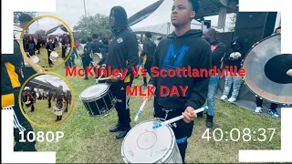 THE BIGGEST BAND RIVALRY IN LOUISIANA 🔥 McKinley Vs. Scottlandville MLK Day Battle! Drum view!