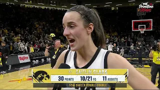 🔥 Caitlin Clark DROPS 30pts/11ast In #3 Iowa Hawkeyes ROUT Of #14 Indiana | Post Game Interview