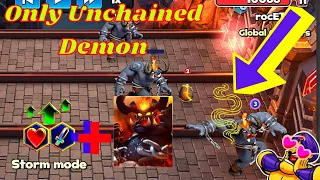 Castle Crush Only Unchained Demon Storm Mode Gameplay | Castle Crush Gameplay | Castle Crush