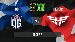 CS:GO - Heroic vs. OG [Nuke] Map 2 - ESL Pro League Season 12 - Group A - EU