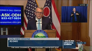 Ohio Governor Mike DeWine - COVID-19 Update | March 30, 2020