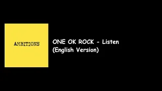 One Ok Rock - Listen English Version (Ambition International Album) Lyrics Video