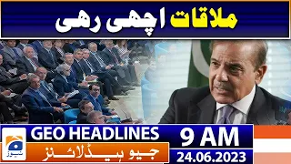 Geo News Headlines 9 AM | PM Shehbaz Sharif - IMF Meeting - America | 24th June 2023