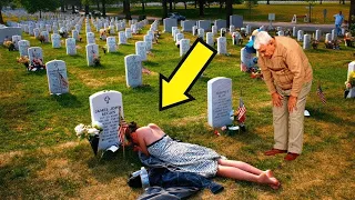 Γέρος βλέπει άγνωστη κυρία στον τάφο της συζύγου του και την ακούει να ψιθυρίζει:  ''Λυπάμαι''