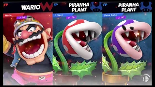 Super Smash Bros Ultimate Amiibo Fights Request #1733 Wario vs Plants!