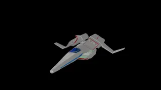 Galaxy Rangers Interceptor model on AutoCAD