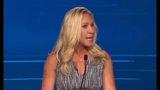 Marjorie Taylor Greene MELTS DOWN on stage during debate