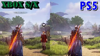 Tales of arise xbox series X vs PS5 (4K) comparison