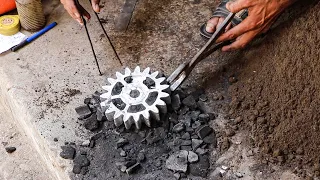 Metal Gear Making Using Molten Metal