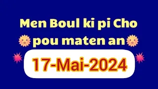 2boul cho pou maten 17 Mai 2024