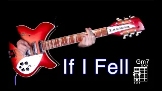 If I Fell - Lead Guitar Cover - Isolated Rickenbacker 12 String