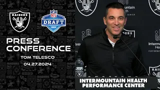 Tom Telesco Presser - Day 3 Recap | 2024 NFL Draft | Raiders