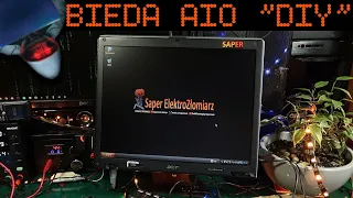 BiedaAIO ze zniszczonego laptopa (tego z zawiasem od szafy XD ). Złom bez cenzury #15.