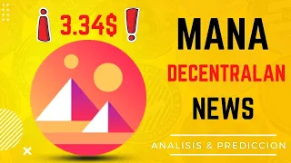 MANA DECENTRALAND Criptomoneda 🚀 Noticias y Prediccion Hoy 3.39$ TRIANGULO! | Coinstein