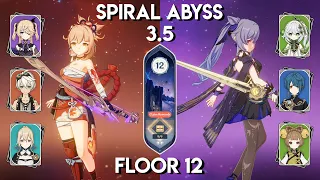 Overload Yoimiya x Quickbloom Keqing - New 3.5 Spiral Abyss Floor 12