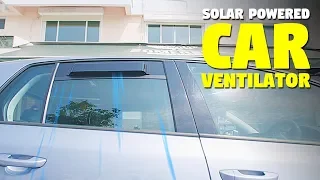 Solar Powered Car Ventilation Fan