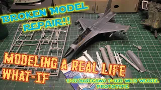 Model Aircraft Repair! 1/48 Hasegawa F-16B Wild Weasel Prototype - A Real Life What-If Project