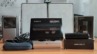 Sony walkman Radio recorder Cassette player WM GX 77 Black Máy nghe nhạc Cassette cầm tay