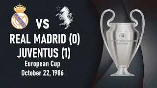 Real Madrid vs Juventus - European Cup 1986-1987 Round of 16, 1st leg - Full match