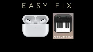 How to fix AirPodsPro only playing in one ear on macOS! Quick, easy fix!