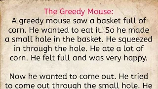 The Greedy Mouse || English Story || AH English