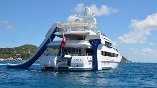 FunAir - superyacht toys including our yacht slide, climbing wall and Floating Island