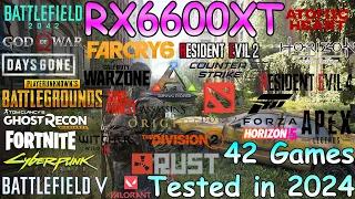 RX 6600 XT : Test in 42 Games in 2024 - RX 6600 XT Gaming
