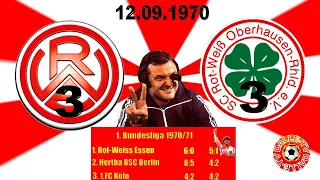 Rot Weiss Essen - Rot Weiß Oberhausen 3:3 / 1970